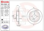 Brembo 08.9163.11 Disc Brake Rotor - Rear - view 2