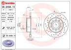 Brembo 08.9488.1X Disc Brake Rotor - Rear - view 2