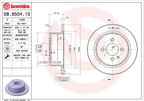 Brembo 08.9504.10 Disc Brake Rotor - Rear - view 7