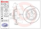 Brembo 08.9729.11 Disc Brake Rotor - Rear - view 2