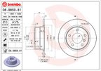 Brembo 08.9859.81 Disc Brake Rotor - Rear - view 3