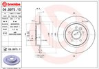 Brembo 08.9975.11 Disc Brake Rotor - Rear - view 3