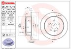 Brembo 08.A111.11 Disc Brake Rotor - Rear - view 3