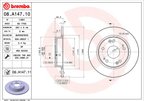 Brembo 08.A147.11 Disc Brake Rotor - Rear - view 2