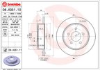 Brembo 08.A351.11 Disc Brake Rotor - Rear - view 4