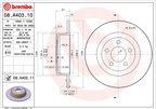 Brembo 08.A403.11 Disc Brake Rotor - Rear - view 4