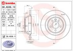 Brembo 08.A536.11 Disc Brake Rotor - Rear - view 3