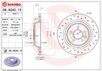 Brembo 08.A540.1X Disc Brake Rotor - Rear - view 2