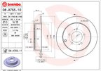 Brembo 08.A755.11 Disc Brake Rotor - Rear - view 2