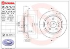 Brembo 08.A970.11 Disc Brake Rotor - Rear - view 2