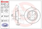 Brembo 08.B271.11 Disc Brake Rotor - Rear - view 2