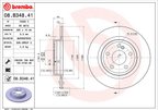 Brembo 08.B348.41 Disc Brake Rotor - Rear - view 4