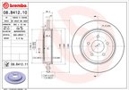 Brembo 08.B412.11 Disc Brake Rotor - Rear - view 4