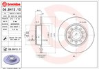 Brembo 08.B413.11 Disc Brake Rotor - Rear - view 3