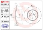Brembo 08.B590.11 Disc Brake Rotor - Rear - view 2