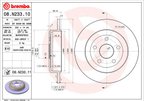 Brembo 08.N233.11 Disc Brake Rotor - Rear - view 7