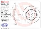 Brembo 08.N337.11 Disc Brake Rotor - Rear - view 6
