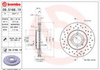 Brembo 09.5166.1X Disc Brake Rotor - Front - view 2