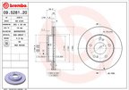 Brembo 09.5281.20 Disc Brake Rotor - Front - view 2
