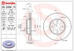 Brembo 09.5568.10 Disc Brake Rotor - Front - view 3