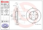 Brembo 09.5623.11 Disc Brake Rotor - Front - view 3