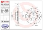 Brembo 09.5674.2X Disc Brake Rotor - Front - view 2