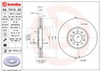 Brembo 09.7010.21 Disc Brake Rotor - Front - view 3