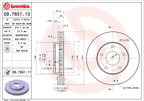 Brembo 09.7651.11 Disc Brake Rotor - Front - view 2