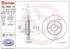 Brembo 09.7806.11 Disc Brake Rotor - Front - view 2