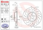Brembo 09.7812.1X Disc Brake Rotor - Front - view 2