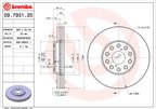 Brembo 09.7931.20 Disc Brake Rotor - Front - view 2