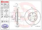 Brembo 09.7932.11 Disc Brake Rotor - Front - view 3