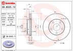 Brembo 09.8025.11 Disc Brake Rotor - Front - view 2