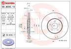 Brembo 09.8035.11 Disc Brake Rotor - Front - view 2