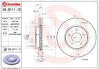 Brembo 09.9111.11 Disc Brake Rotor - Front - view 2