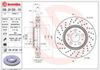 Brembo 09.9130.1X Disc Brake Rotor - Front - view 2