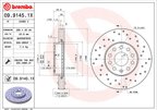 Brembo 09.9145.1X Disc Brake Rotor - Front - view 2