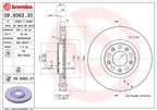 Brembo 09.9363.21 Disc Brake Rotor - Front - view 2