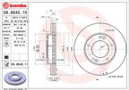 Brembo 09.9545.11 Disc Brake Rotor - Front - view 3
