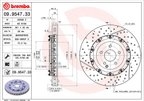 Brembo 09.9547.33 Disc Brake Rotor - Front - view 4