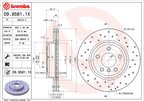 Brembo 09.9581.1X Disc Brake Rotor - Front - view 2