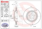 Brembo 09.9827.11 Disc Brake Rotor - Rear - view 3