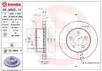 Brembo 09.9905.11 Disc Brake Rotor - Front - view 2