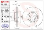 Brembo 09.9922.11 Disc Brake Rotor - Front - view 7