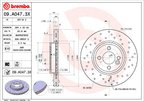 Brembo 09.A047.3X Disc Brake Rotor - Front - view 2