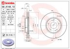 Brembo 09.A148.11 Disc Brake Rotor - Front - view 3