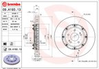 Brembo 09.A193.13 Disc Brake Rotor - Front - view 2