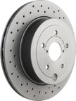 Brembo 09.A198.1X Disc Brake Rotor - Rear - view 2