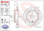 Brembo 09.A198.1X Disc Brake Rotor - Rear - view 6