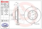 Brembo 09.A204.11 Disc Brake Rotor - Front - view 2